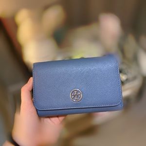 Tory Burch Blue Medium Sized Wallet